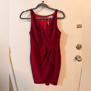 Elegant Red Sleeveless Dress